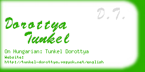 dorottya tunkel business card